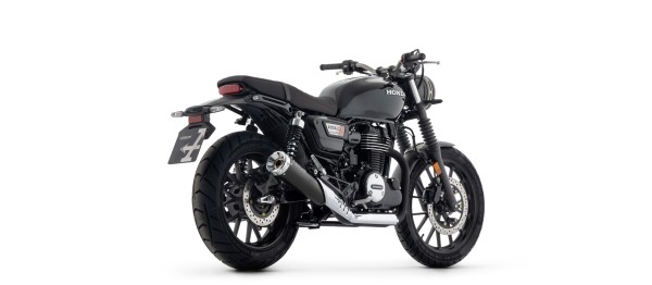 ARROW Auspuff REBEL Sip-On für Honda GB350S 2025-, Edelstahl schwarz u. Aluminium Endkappe