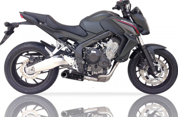 Sistema completo de acero inoxidable IXIL SX1 con catalizador para Honda CB 650 F / CBR 650 F (Bj.14-)