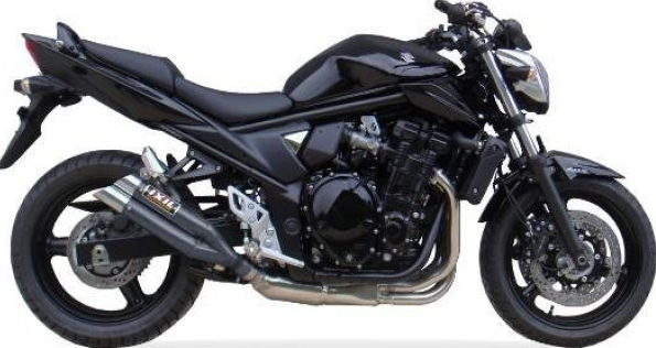 IXIL HYPERLOW BLACK XL silenciador trasero de acero inoxidable para Suzuki GSF 650 / 1250 Bandit, GSX 650 F / 1250 F