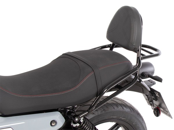 Sissybar con portaequipajes negro para Moto Guzzi V7 850 Sport (25-) Hepco & Becker