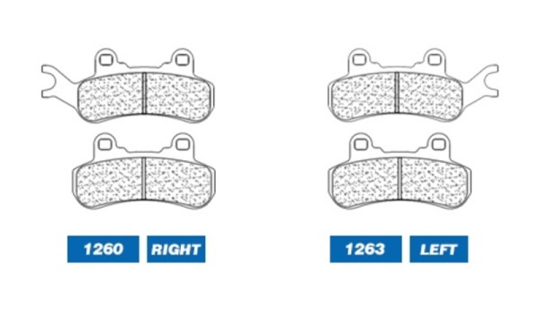 CL Brakes ATV pastillas de freno de metal sinterizado - 1263ATV1