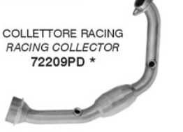 Colector ARROW Racing de acero inoxidable para KTM 390 Adventure R /X (25-)