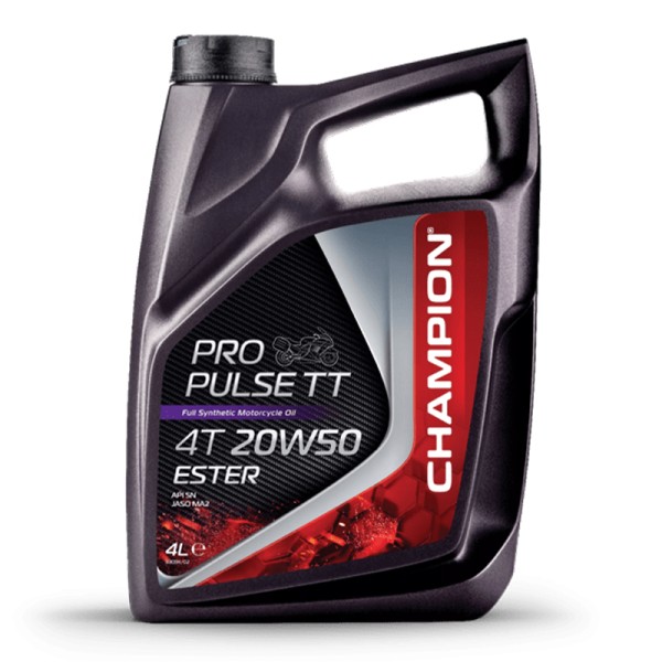 CHAMPION® Aceite de motor Pro Pulse TT 4T 20W-50 Ester - 4 litros
