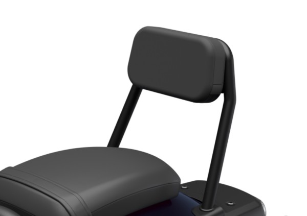 Cojín de respaldo negro para el respaldo del pasajero Honda CMX1100 Rebel a partir del modelo del año 2025
