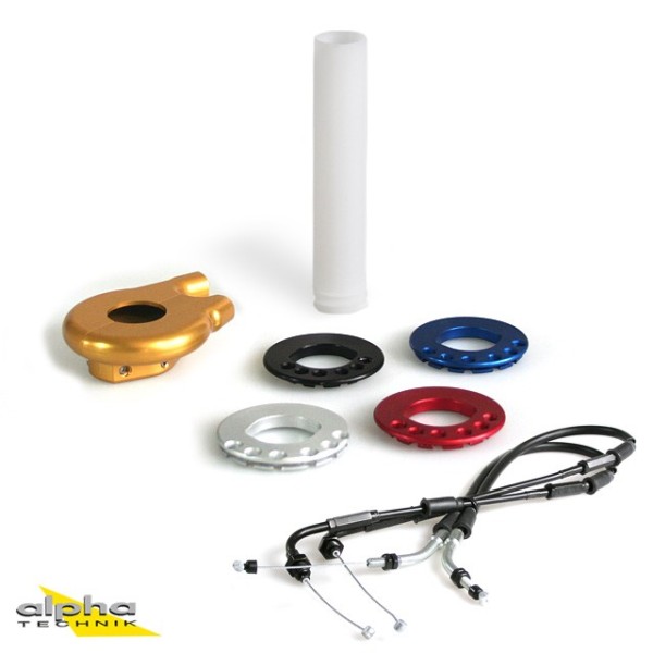 alpha Technik Kurzhubgasgriff für Kawasaki ZX6R/R, Z750, Z1000