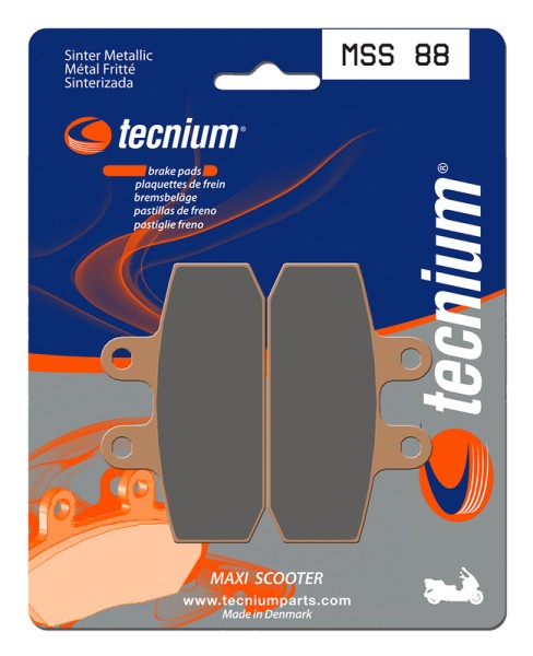 Pastillas de freno de metal sinterizado Tecnium Maxi Scooter - MSS88