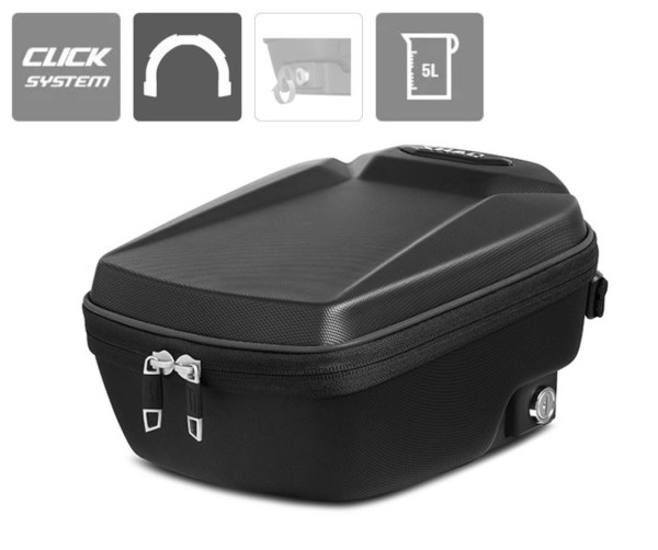 Mochila de depósito Shad de 5 l, sistema Click, con cerradura