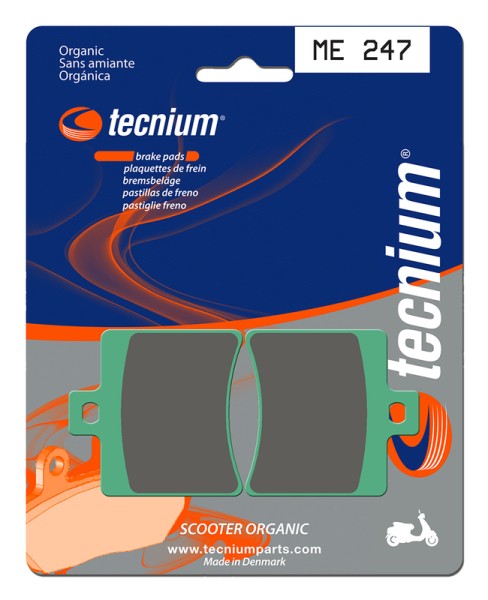 Pastillas de Freno Orgánicas Tecnium Scooter - ME247