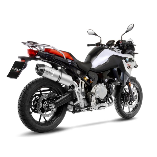 Sistema de escape LeoVince LV One Evo para BMW F 750 GS /F 850 GS, plateado, slip on, Euro4+5, certificado E
