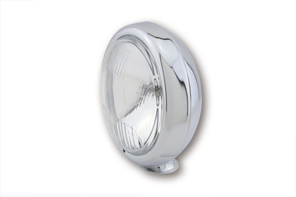 HIGHSIDER faro de carretera smart 4 1/2 pulgadas carcasa plana cromada, homologado E (1ud.)