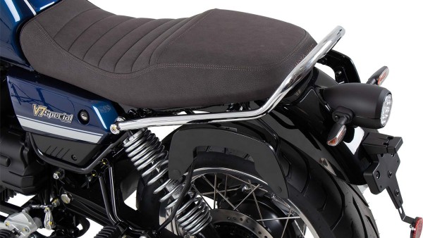 Soporte lateral C-Bow negro para Moto Guzzi V7 850 Special/Stone/Centenario (21-24) Hepco & Becker