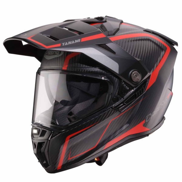 Casco Caberg Tanami Carbon Gravity negro/rojo