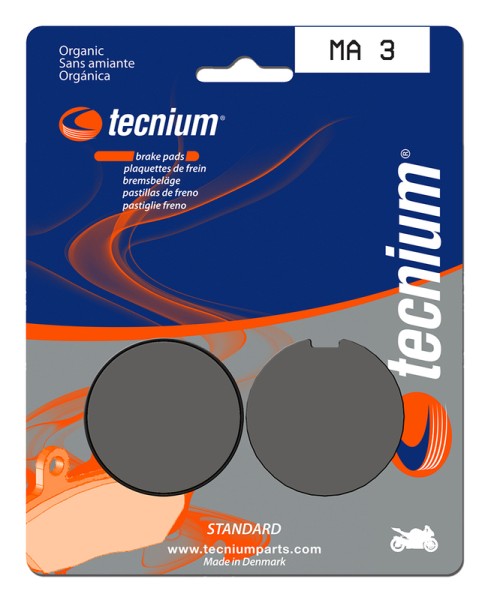 Pastillas de Freno Tecnium Street Orgánicas - MA3