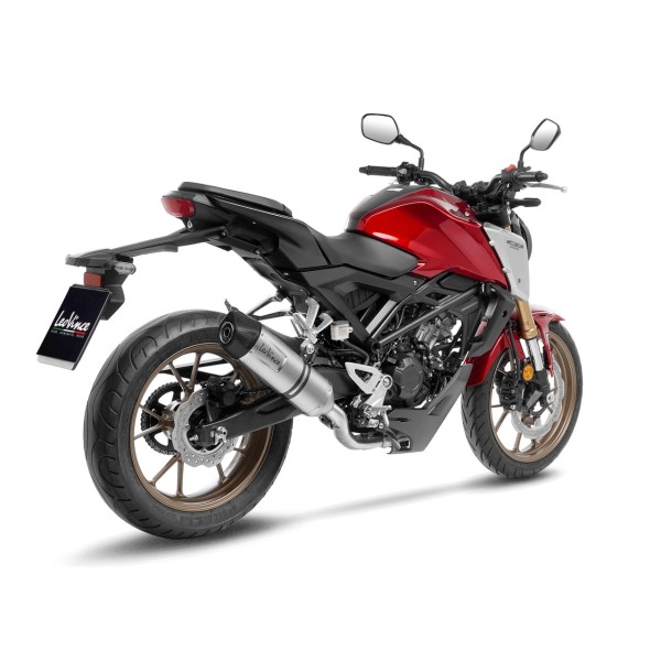 LeoVince sistema completo LV One Evo para Honda CB 125 R Neo Sports Cafe, plata, E-approval