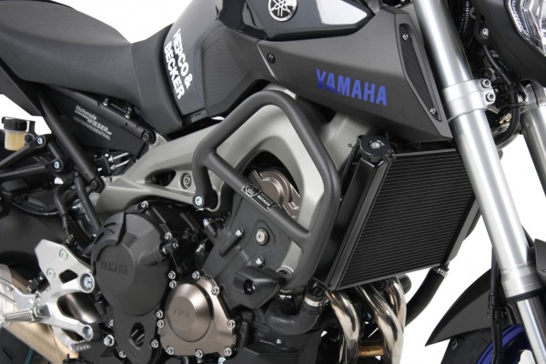 Protector de motor incl. ProtectionPad antracita para Yamaha MT-09 (My.14-16) Hepco & Becker