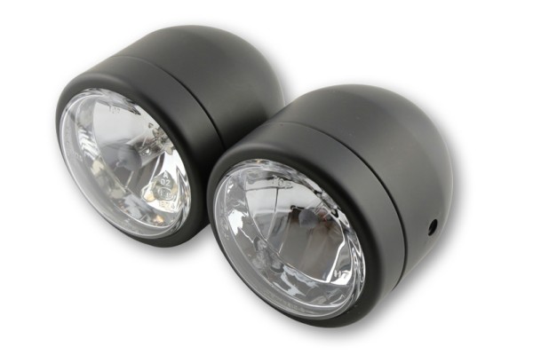 Juego de faros HIGHSIDER smart negros luz de carretera y de cruce, homologados E (par)
