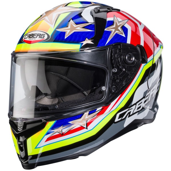 Casco Caberg Avalon X Track negro/fluo-amarillo-rojo-azul