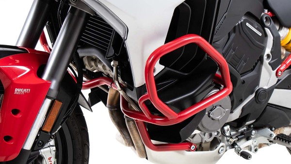 Protector motor rojo para Ducati Multistrada V4/S/S Sport/Pikes Peak (21-24) /Rally (23-24)
