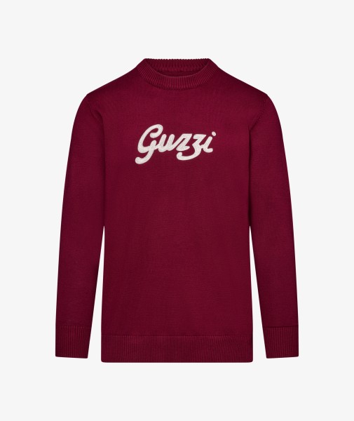 Moto Guzzi jersey de hombre "Heritage" rojo burdeos