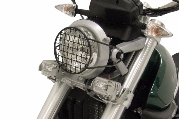 Protector de faros negro para BMW G 650 X Country (07-10) Hepco & Becker