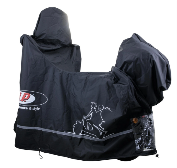 Garaje plegable Outdoor PREMIUM 2.0 para Vespa GTS/GTV/GT, talla XL, negro