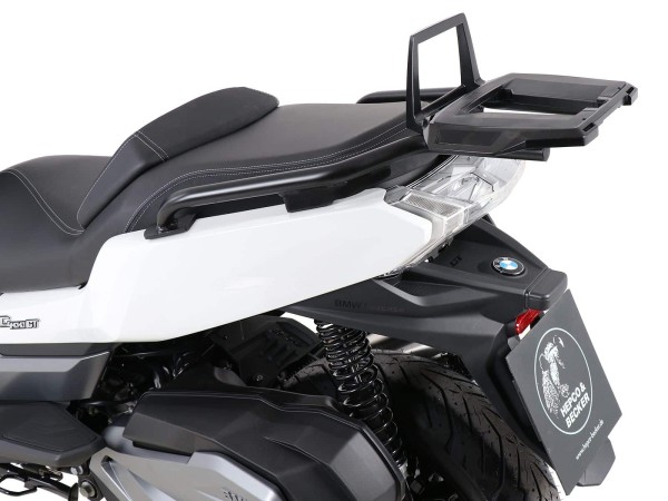 Portamaletas de aluminio negro para BMW C 400 GT (19-24) Hepco & Becker