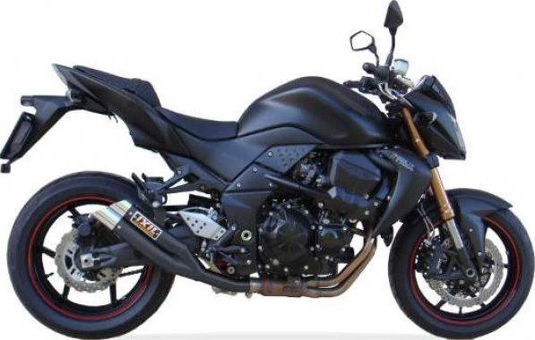 IXIL HYPERLOW BLACK XL silenciador trasero de acero inoxidable para Kawasaki Z 750 S / R (Bj.07-12)