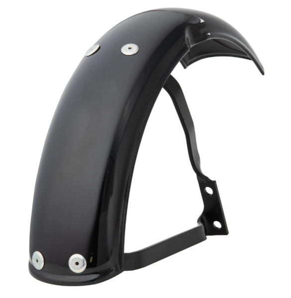 Guardabarros Garelli para Vespa PX 80-200ccm, metal, negro brillante