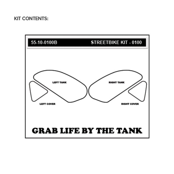 Stompgrip Traction Pads schwarz, für Honda CBR250R, 2015 und CBR300R, 2015-2025