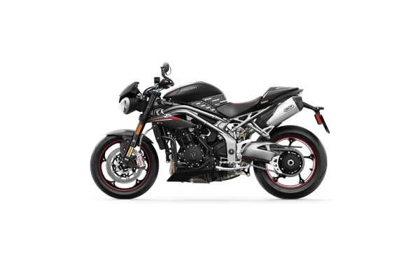 Stompgrip schwarz, Volcano, für Triumph Speed Triple 1050 2016-2020