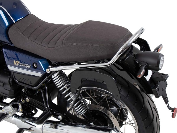 Soporte lateral C-Bow negro para Moto Guzzi V7 850 Stone Corsa (2024) Hepco & Becker