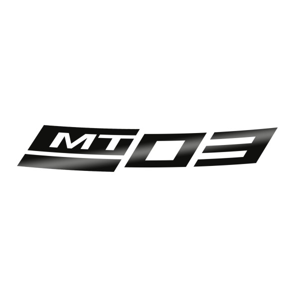 Adhesivo reflectante para la llanta delantera, negro, para Yamaha MT-03 (23-) Original