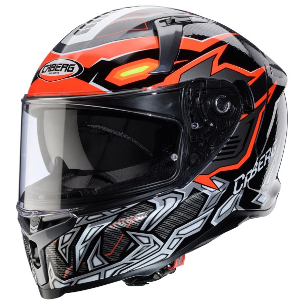 Casco Caberg Avalon X Gurkha negro/gris-fluo-naranja