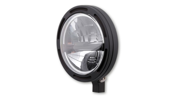 HIGHSIDER pro 5 3/4 pulgadas Marco de faro-R2 Tipo 5 LED Negro Montaje inferior