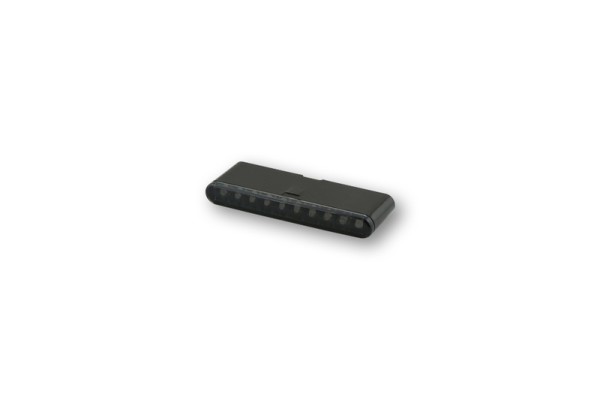 HIGHSIDER Pro Stripe-Run Módulo indicador de secuencia LED carcasa negro / lente gris humo (par), delantero y trasero