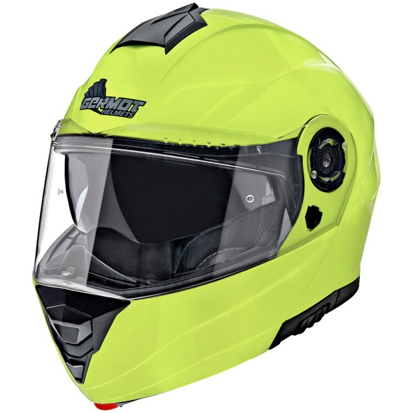 Casco Germot GM 960, amarillo flúo