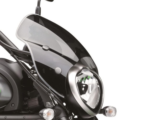 Parabrisas CAFE STYLE tintado de liberación rápida para Vulcan S (Bj.15-19) Original Kawasaki