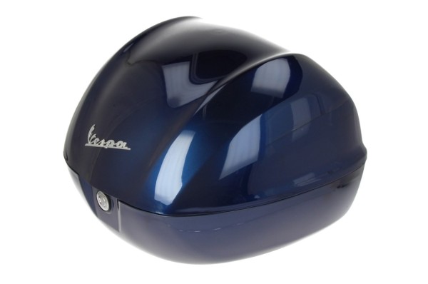 Baúl original Vespa de 32 l, azul oscuro, 289/A, sin respaldo