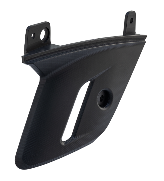 Carenado de horquilla para Vespa GTS/GTS Super 125/300cc (`22-), aluminio, anodizado negro mate