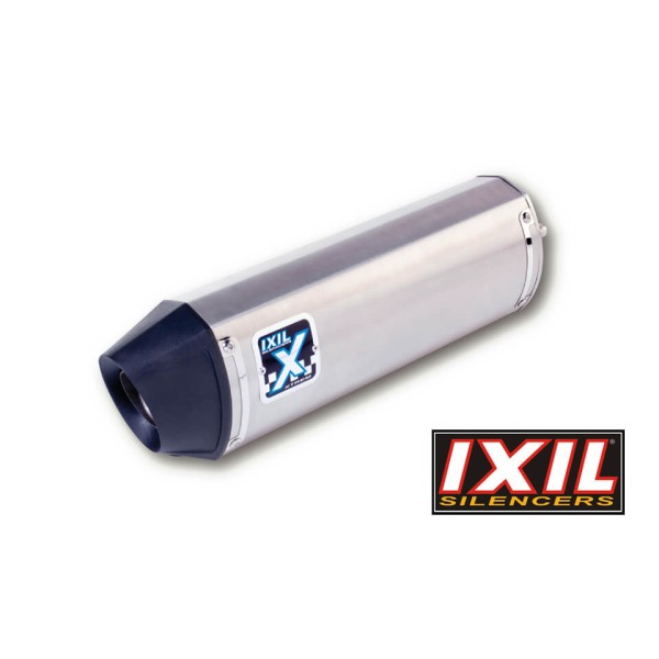 IXIL HEXOVAL XTREM Evolution silenciador trasero Kawasaki ZX 10 R, acero inoxidable plata, homologado E