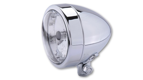 HIGHSIDER faro inteligente Bullet H4 cromado luz de carretera, montaje inferior, homologado E (1ud.)
