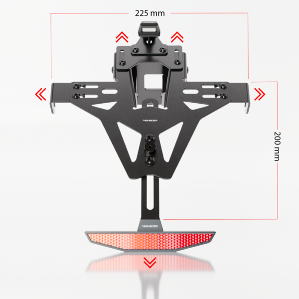 Soporte de matrícula HIGHSIDER pro Akron-RS Pro