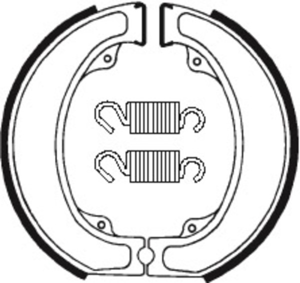 Zapatas de freno orgánicas Tecnium Street - BA075