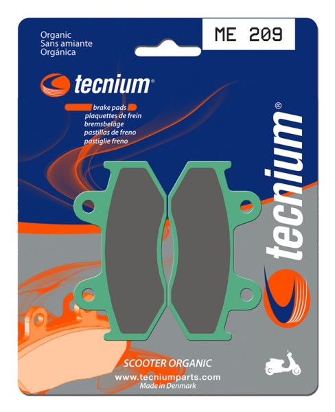 Pastillas de Freno Orgánicas Tecnium Scooter - ME209