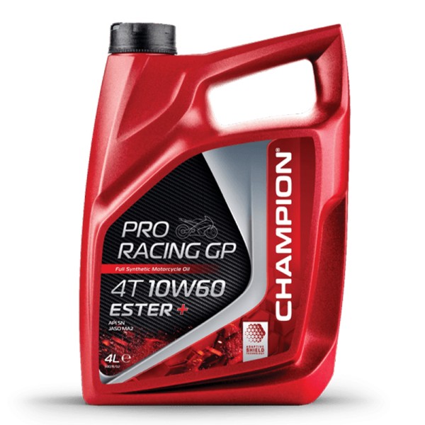CAMPEÓN® Proracing GP 4T 10W-60 ESTER + Aceite de motor totalmente sintético - 4 litros