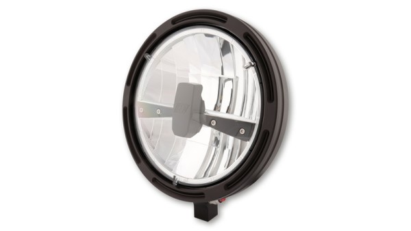 HIGHSIDER pro 7 pulgadas Faro delantero Marco-R1 Tipo 3 LED Negro Montaje inferior