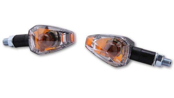 HIGHSIDER Smart Big Peak bombilla intermitente carcasa negra / lente transparente (par), delantera y trasera
