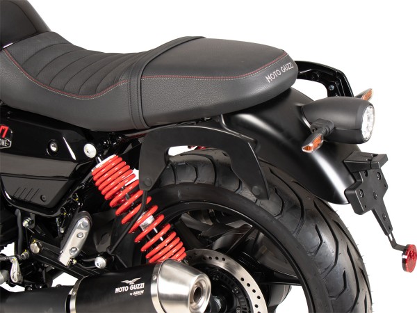 Soporte lateral C-Bow negro para Moto Guzzi V7 Stone Special Edition (22-) Hepco & Becker