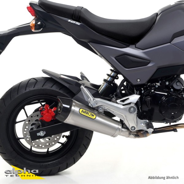 ARROW Auspuff X-KONE für Honda MSX125 Modelljahr 2016-2019, Titan (Nur mit ARROW Krümmer)