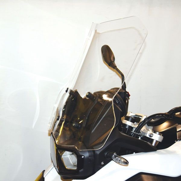 Parabrisas alta en soporte original para BMW F 750 GS (18-22), transparente